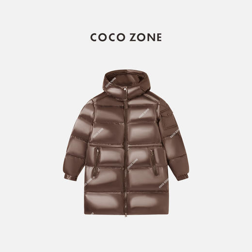 COCO ZONE 90鹅绒中长款气质保暖羽绒服CC2C2294 商品图1
