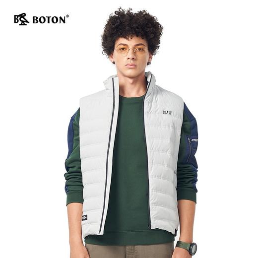 波顿秋冬轻薄羽绒马甲外套男士百搭无袖白鸭绒背心外穿MC771320 商品图1