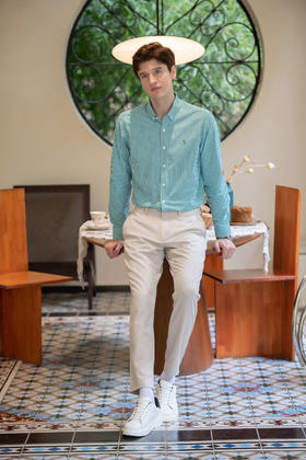 👍👍【品牌直发】🍂清仓直降40元❗应季清库存！💛【NECHEER柏奥玛男士格纹衬衫】！ ✅精简舒适版型，🌸立体剪裁，💕上身挺阔有型 ✅尺码齐全