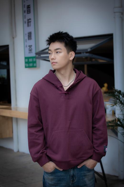 43376583复古新中式帽衫卫衣 商品图1