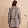 EITIE爱特爱冬新款气质翻领收腰显瘦高级感羊毛毛呢大衣外套D2414407 商品缩略图4