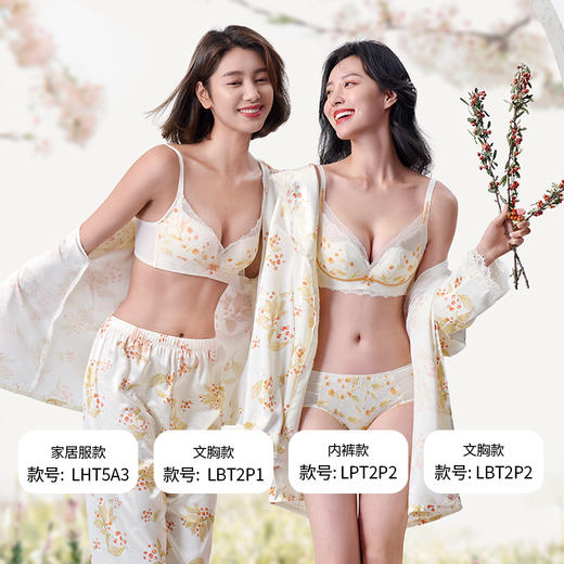 都市丽人内裤薄透丝滑平角裤蕾丝女士内裤LPT2P2 商品图1