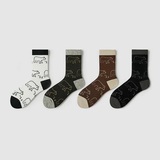 都市丽人都市锋尚中筒袜休闲系列暖绒绒袜子男袜子FCTDE4 商品图1