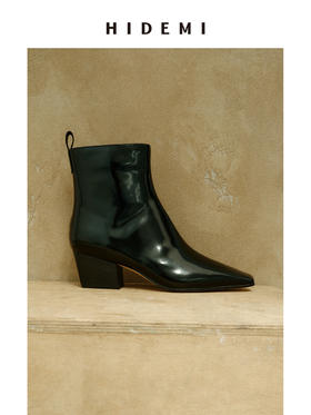 HIDEMI【赵丽颖同款】经典方尖头系列切尔西厚底方跟短靴踝靴