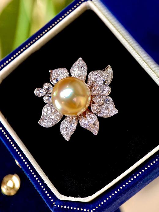 花卉元素金珠戒指 11-12mm 商品图1