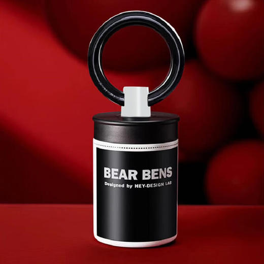 【特惠】熊本士（BEAR BENS）保温杯陶瓷内胆手环咖啡杯女高颜值吸管水杯随行保温杯学生 黑色*600ml   YD 商品图5