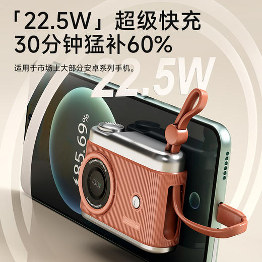述己一万毫安复古相机充电宝  22.5W极速快充 商品图3