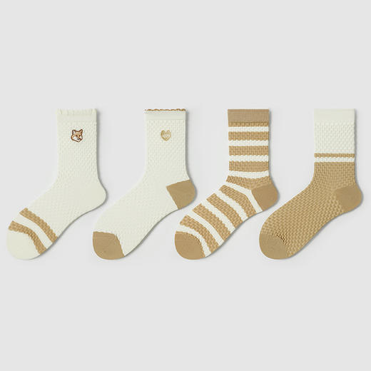 都市丽人中筒袜休闲系列精梳棉袜子女袜子LCTDF2 商品图2