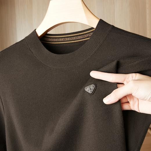 【新款DBJ】大依优型大码短袖毛衣针织衫毛衫休闲加肥加大男士胖子大码内搭上衣打底衫 商品图9