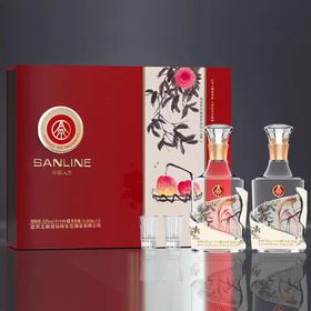 五粮液 华彩人生 SANLINE竹荪酒 （礼盒装52度酒）500ml*2瓶