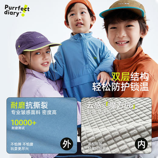 【云感魔方绒 轻 软 暖】儿童户外加厚夹克外套 PQWT2419 商品图2
