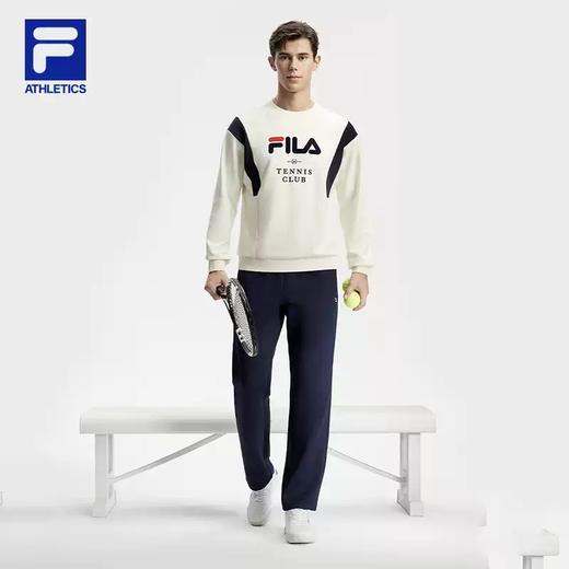 3件4折【自营】FILA/斐乐  男士针织长裤2024春季新款基础简约直口网球运动裤 A11M413605FNV 商品图3