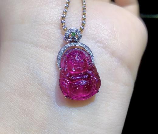 卢比来宝石红碧玺大肚佛重 3.46g 11.7CT 商品图1