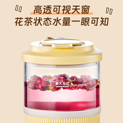 【8分钟煮沸 数显温度 防爆防裂】便携式养生保温杯 500ml 商品图2