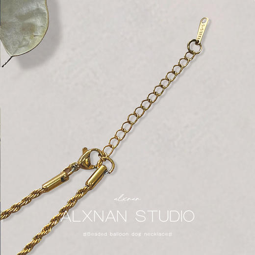 鹿鹿推荐 • 法式复古高级感向日葵麻花项链 毛衣链 商品图3