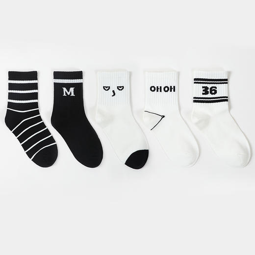 都市丽人眯雅佳中筒袜休闲系列精梳棉袜子男童袜子JCTDA1 商品图1