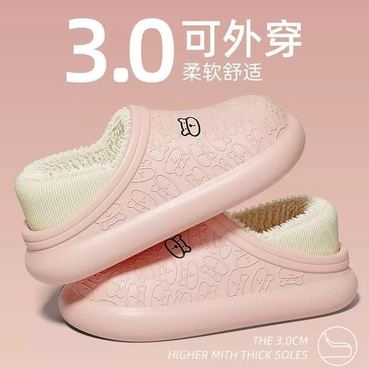 【包跟设计！行走更稳】踩屎感棉拖鞋女冬季外穿包跟情侣加绒保暖家居月子棉鞋男。ry 商品图8