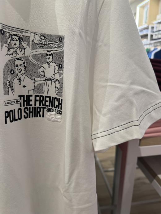 Lacoste/法国鳄鱼 男士夏季常规版棉混纺双印花短袖POLO衫PH7416 商品图3