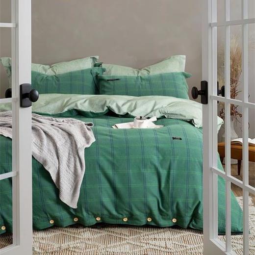 远梦纯棉色织暖绒四件套 商品图0