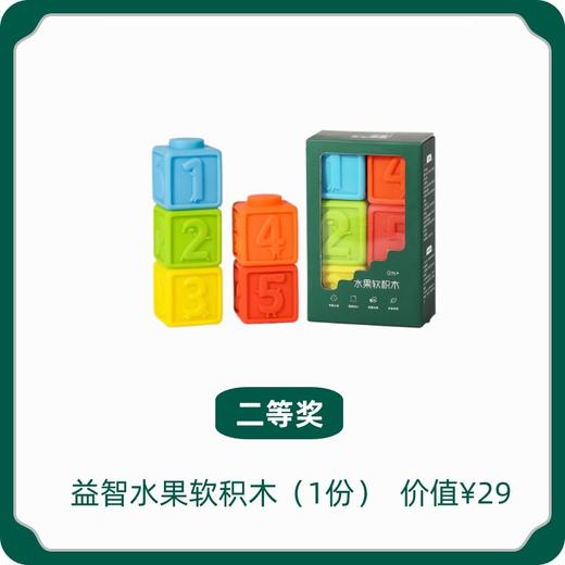 备用！入群抽奖！【定制赠品】益智水果软积木 商品图0