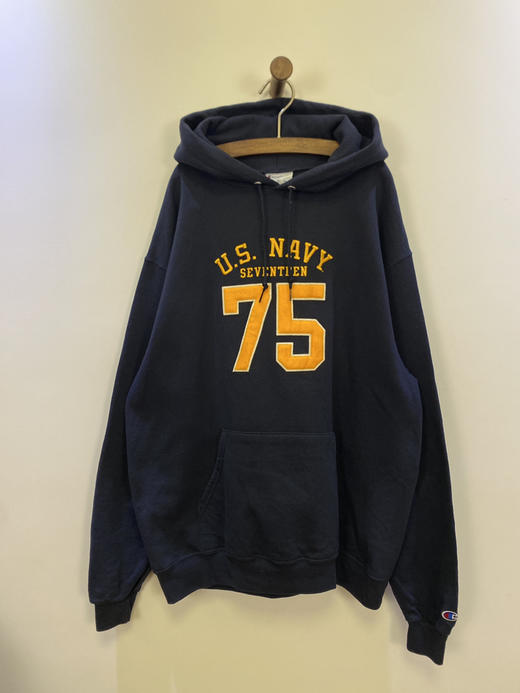 Champion 冠军 美国海军 全刺绣 连帽卫衣_HDS(L) 商品图1