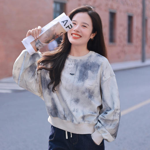 时尚扎染简约通勤卫衣 商品图0