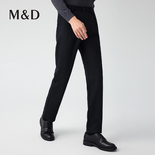 【名盾】秋冬新款休闲裤，弹力混纺面料，3D裁剪单褶版型，挺括有型M0CL12675F 商品图1