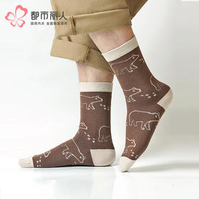 都市丽人都市锋尚中筒袜休闲系列暖绒绒袜子男袜子FCTDE4