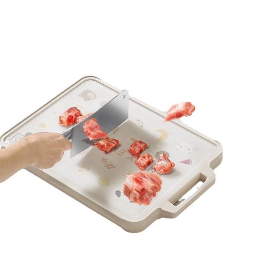 「双面可用！生熟分切」菜板家用防霉粘板双面粘板厨房用品不锈钢切菜板水果刀板案板 商品图4