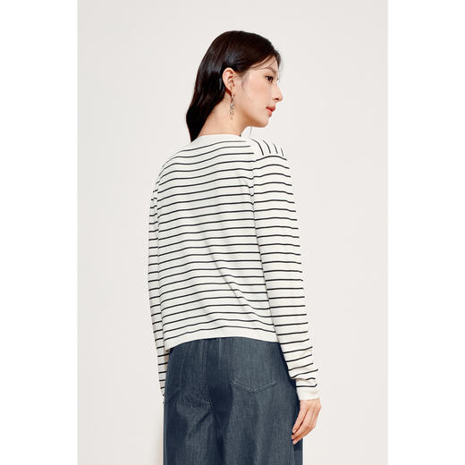 【特惠不退货】诗凡黎白色圆领针织两件套3F8131561 商品图4