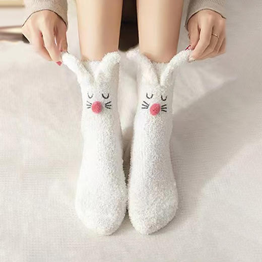 都市丽人中筒袜休闲系列半边绒袜子女袜子LCTEC5 商品图1