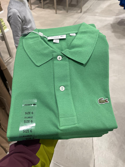 Lacoste/法国鳄鱼 男士夏季修身两粒扣翻领纯色短袖POLO衫PH4012 商品图1