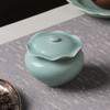 【青瓷】非遗传人吴丹丹出品 青瓷荷叶醒茶罐茶叶罐 商品缩略图1