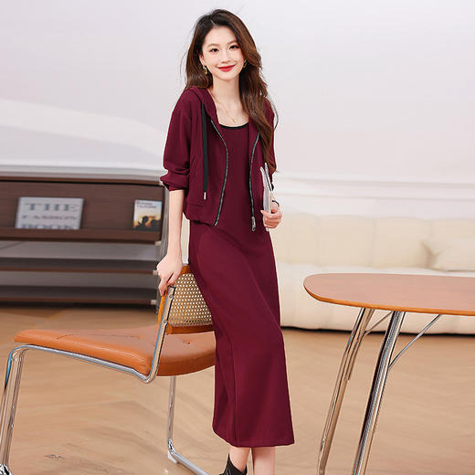 时尚休闲洋气减龄，卫衣连衣裙两件套HR-8810 商品图2