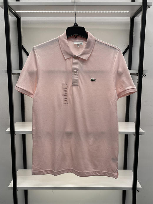 Lacoste/法国鳄鱼 男士夏季修身两粒扣翻领纯色短袖POLO衫PH4012 商品图2
