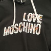 LOVE MOSCHINO 莫斯奇诺 女士徽标贴花连帽卫衣 黑色 W636 301M 3992 C74 商品缩略图1