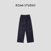 ROMI STUDIO“原味丹宁”100长绒竹节棉绳染洗水阔腿牛仔裤431XS107 商品缩略图1