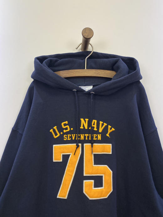 Champion 冠军 美国海军 全刺绣 连帽卫衣_HDS(L) 商品图0