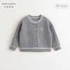 马克珍妮女童复古学院撞色针织毛衣开衫2024年秋冬新款241775 商品缩略图1