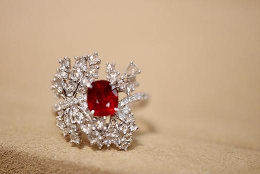 18k无烧红宝石戒指1.0ct 商品图0