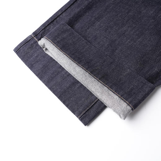 ROMI STUDIO“原味丹宁”100长绒竹节棉绳染洗水阔腿牛仔裤431XS107 商品图4