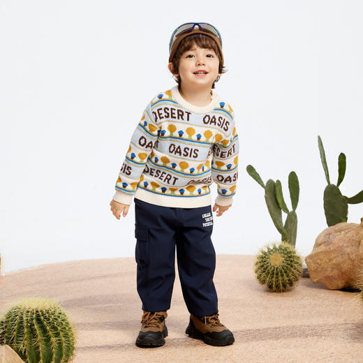 男童满版提花毛衣冬季新款安奈儿童装实体店同款XB444637 商品图6