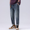 【新款DQ】大依优型大码小脚直筒牛仔裤长裤男舒适休闲简约百搭加肥加大男装潮款 商品缩略图1