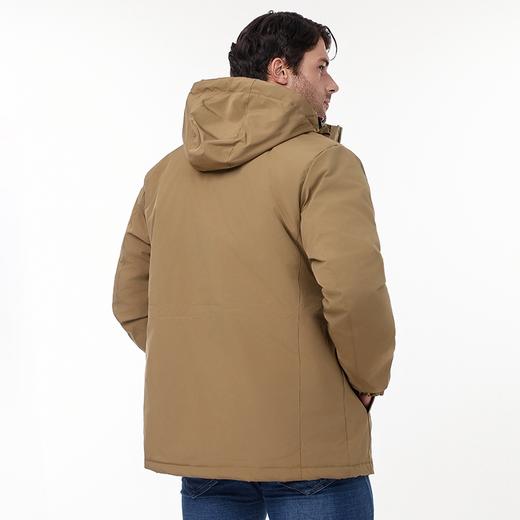 【可拆卸帽】【新款DK】大依优型大码男装连帽棉衣防水户外棉服夹克加肥加大休闲夹克胖子外套上衣 商品图9