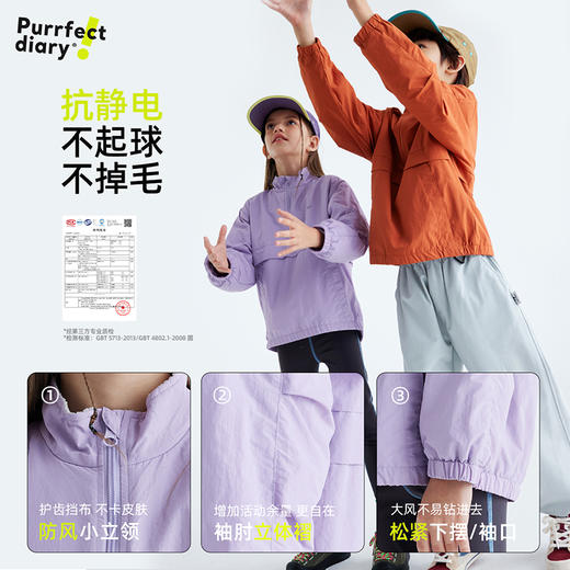 【云感魔方绒 轻 软 暖】儿童户外加厚夹克外套 PQWT2419 商品图4