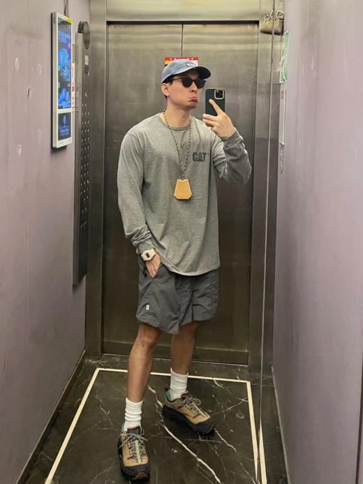 S码推荐130斤内！清仓三色~公司货  保真，假货白送！cat长袖拼手速！！！正品订单！独家cat卡特秋款圆领长袖T恤重磅克重 商品图3