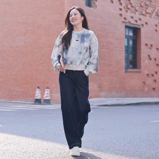 梨形身材福音靛蓝染牛仔 镰刀裤 商品图4