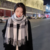 【流苏设计！百搭款式】围巾女冬季新款加厚保暖仿羊绒格子披肩韩版百搭流苏围脖。ry 商品缩略图8