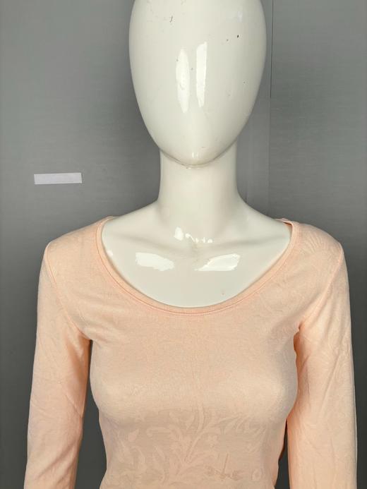 [惊喜价]皮尔卡丹女士保暖内衣秋衣上衣薄款提花 商品图6