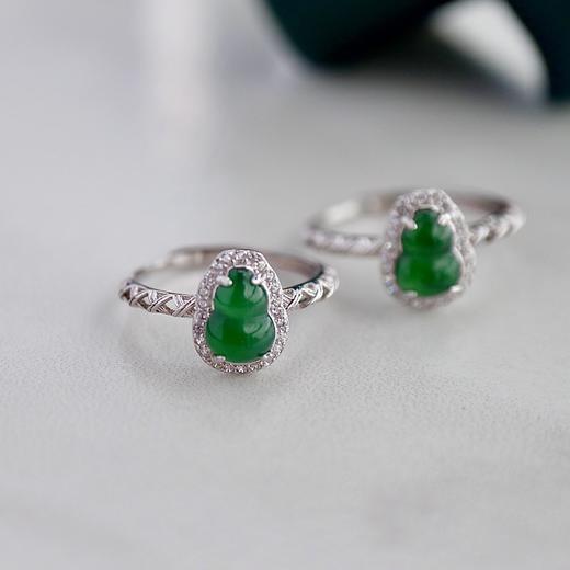 【宫里戒指】翡翠葫芦开口戒指 CF 商品图4